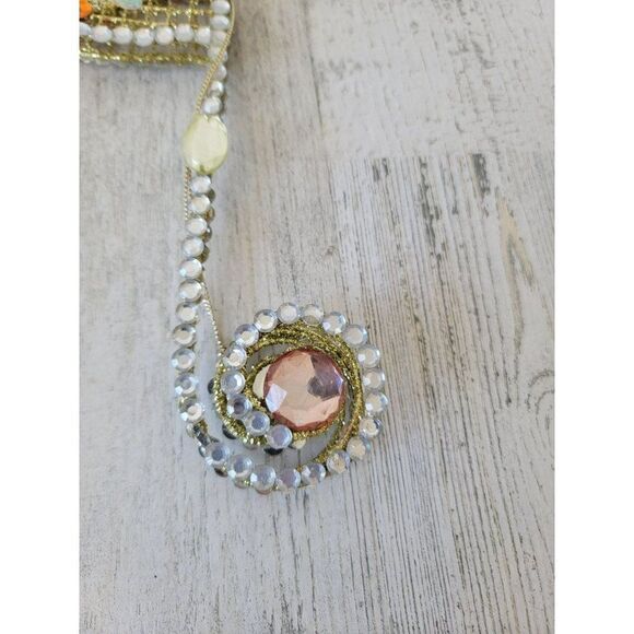 Sequin glitter music note ornament Xmas decor Golden - Picture 2 of 7